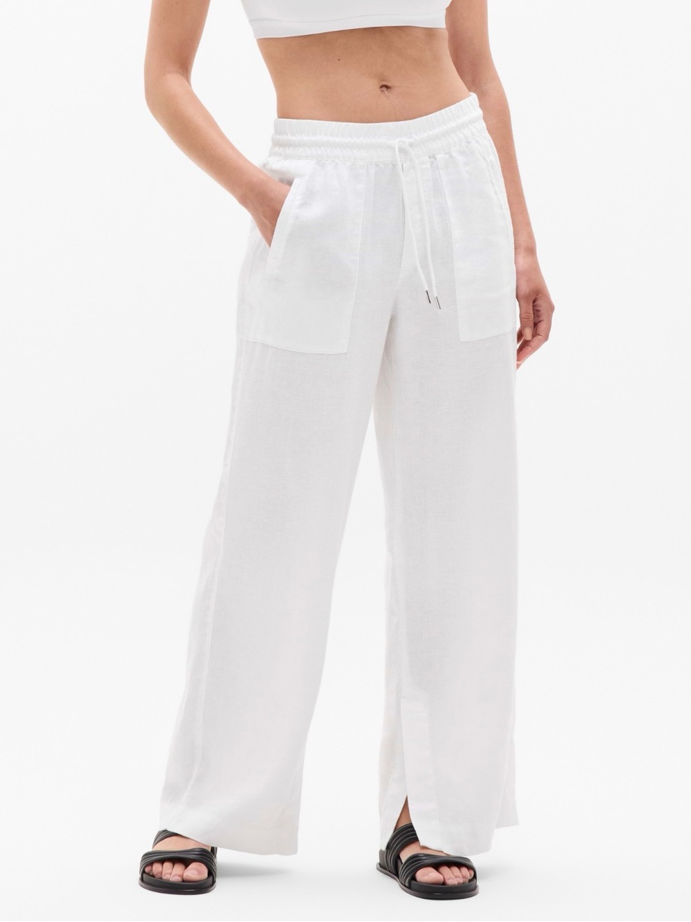 Retreat high rise Linen wide leg Pants
